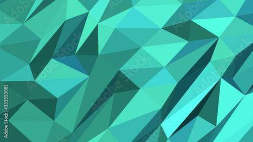 Abstract polygonal background. Modern Wallpaper. Turquoise vector illustration