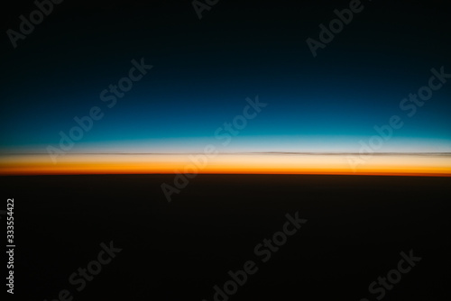 Airplane window view © Wodzownik