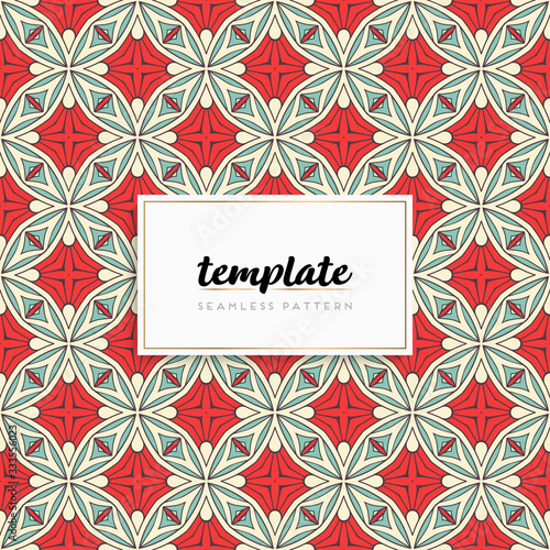 Background mandala seamless pattern vector