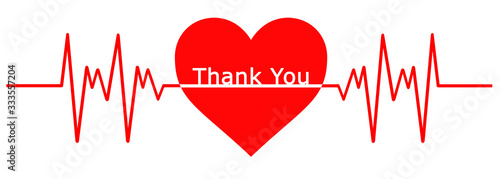 Heart Beat Line Illustration