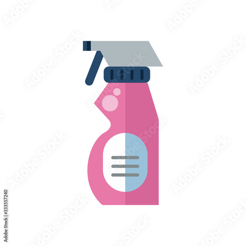 disinfectant spray bottle product flat style