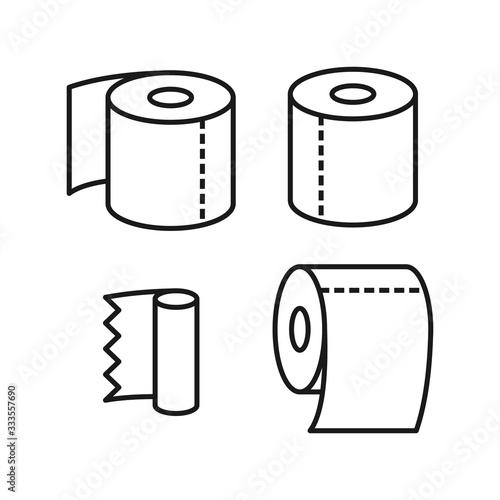 toilet paper. icon, vector illustration