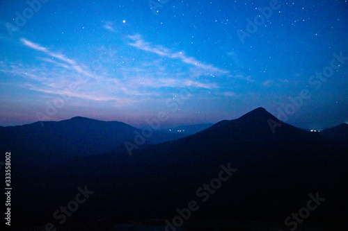 Early morning sky at Bisle ghat view point, KA India