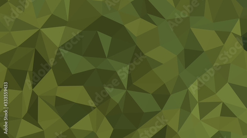 Abstract polygonal background. Modern Wallpaper. Dark Olive Green vector illustration