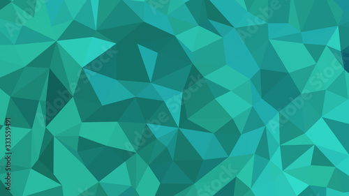 Abstract polygonal background. Modern Wallpaper. Light Sea Green vector illustration photo