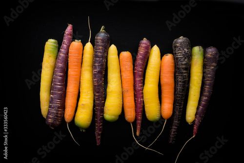 Multi colored carrots