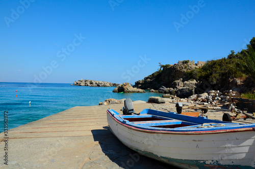 Crete island  Loutro village.
