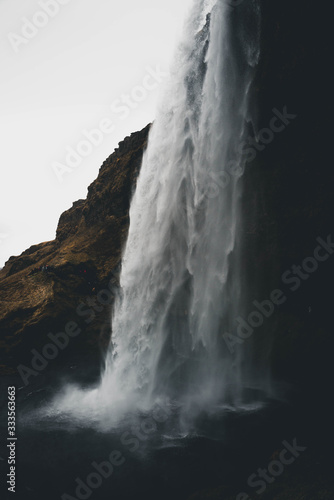 waterfall on the rocks