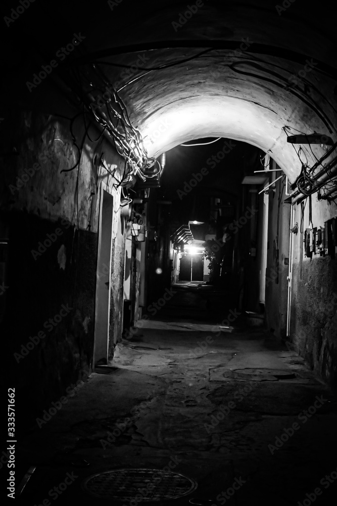 Fototapeta alley in old town