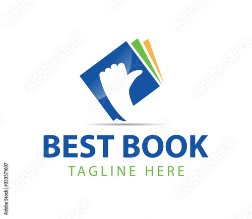 Creative Book logo Icon Design, education logo design