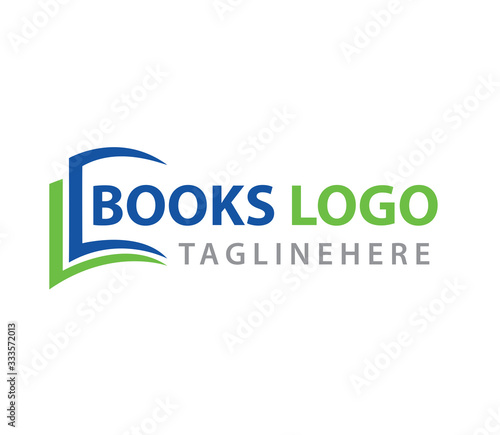 Creative Book logo Icon Design, education logo design