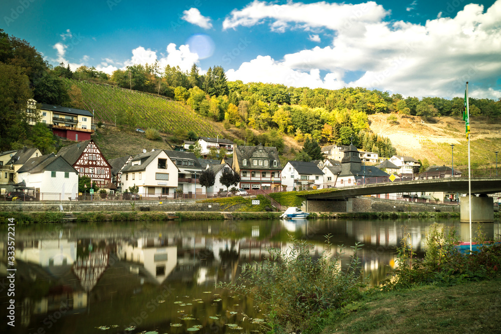 Fototapeta premium Idyllic Landscape from Lahn River