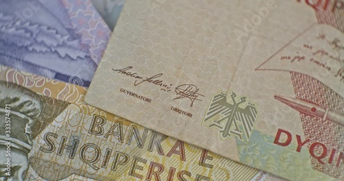 Wallpaper Mural Close up of 200 Albanian LEK. Albania national currency Torontodigital.ca