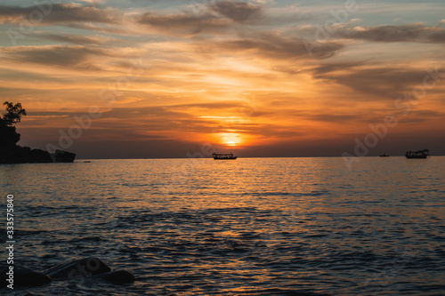 sunset over the sea © Elias