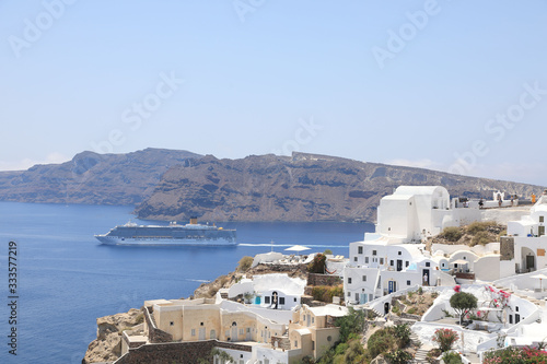 Fototapeta Naklejka Na Ścianę i Meble -  Beautiful View of Oia on Santorini Island, Greece