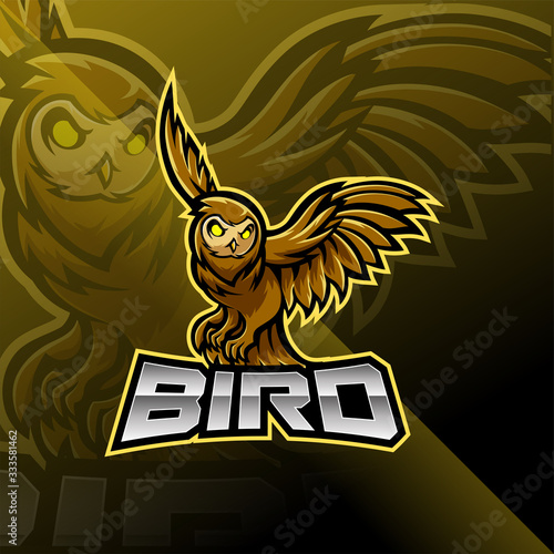 Bird esport mascot logo design