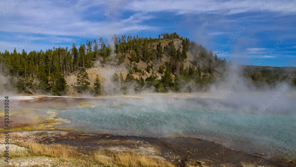 Geothermal activity in Yellowstone national park Geothermal activity in Yellowstone national park