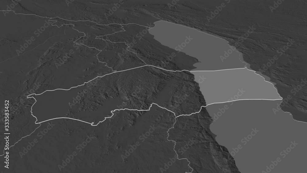 Rumphi, district with its capital, zoomed and extruded on the bilevel map of Malawi in the conformal Stereographic projection. Animation 3D Rumphi, district with its capital, zoomed and extruded on the bilevel map of Malawi in the conformal Stereographic projection. Animation 3D