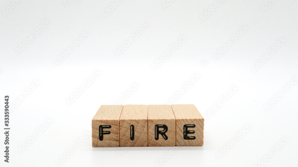 Wooden Text Block of Wooden Text Block of