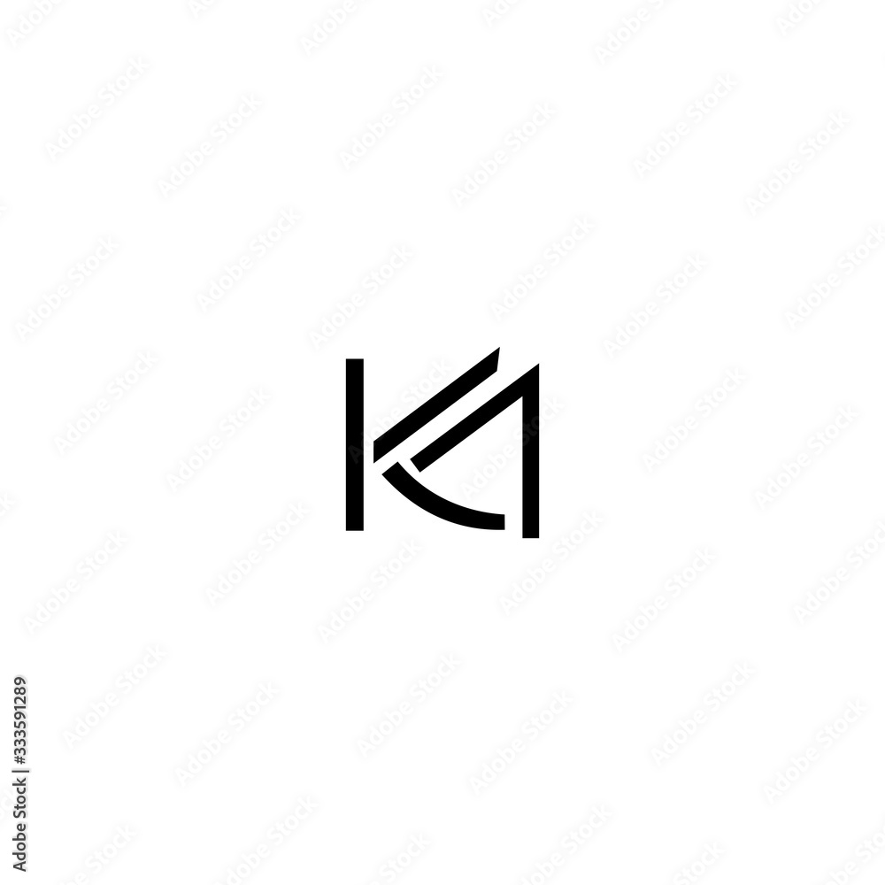 KM MK Letter Logo Design Vector Template KM MK Letter Logo Design Vector Template