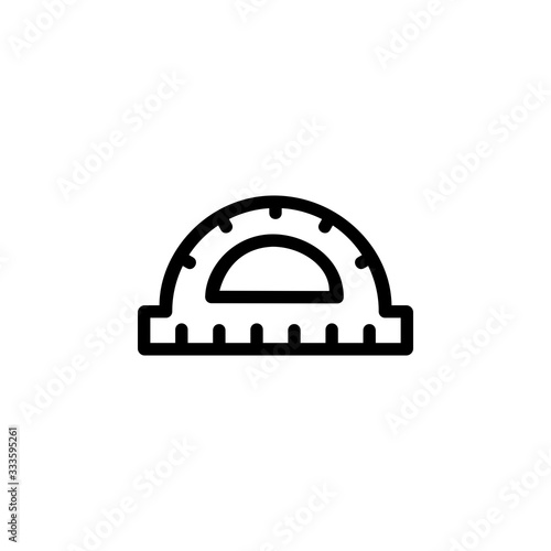 ruler, school and mathematics icon. Perfect for application, web, logo, game and presentation template. icon design line style