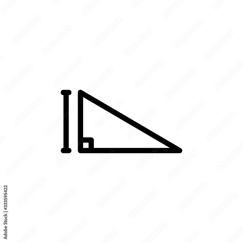 triangle and mathematics icon. Perfect for application, web, logo, game and presentation template. icon design line style triangle and mathematics icon. Perfect for application, web, logo, game and presentation template. icon design line style