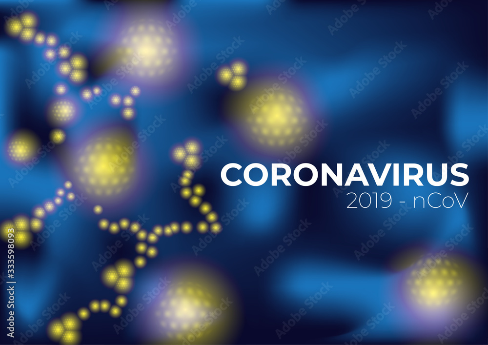 Obraz premium Covid-19 coronavirus background concept vector