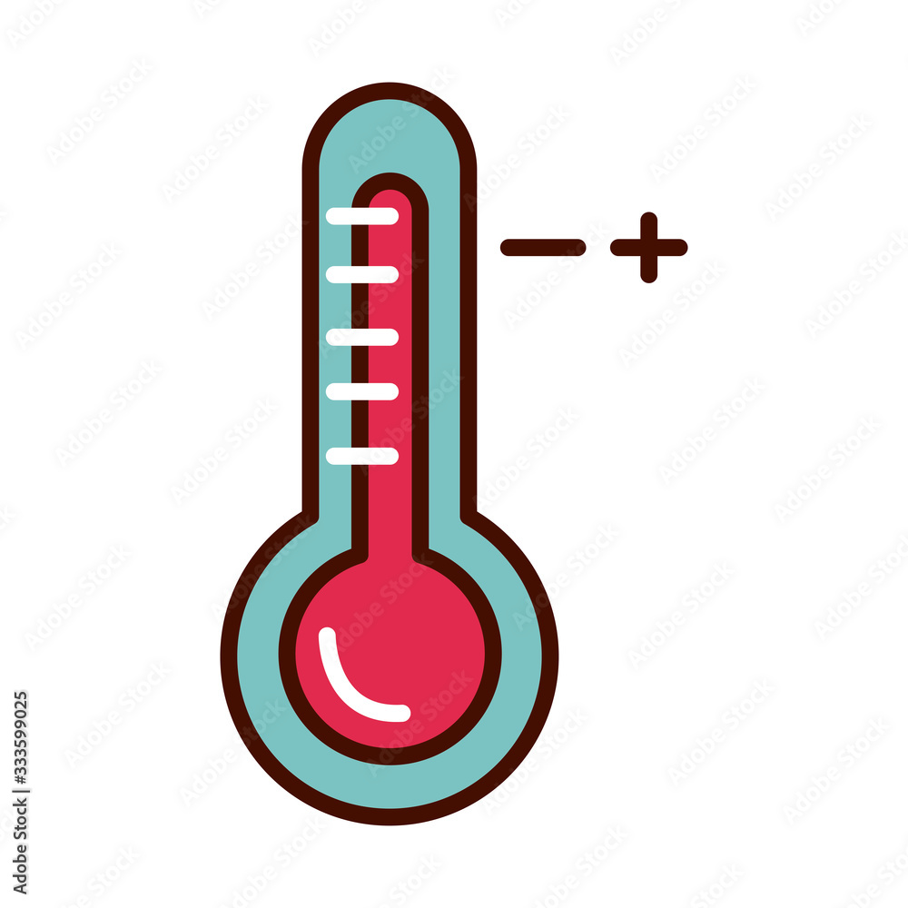 thermometer hot temperature fever prevent the spread of covid-19 line and file icon thermometer hot temperature fever prevent the spread of covid-19 line and file icon