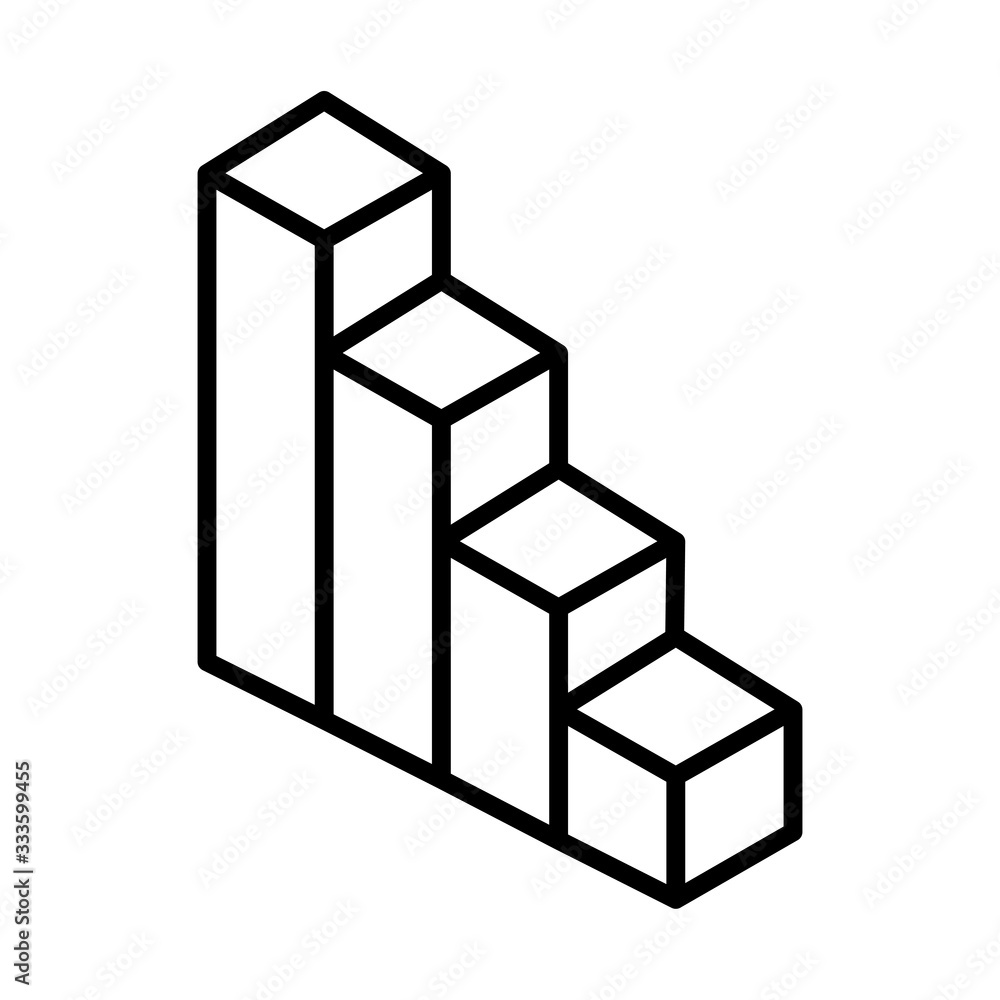 statistics bars line style icon statistics bars line style icon