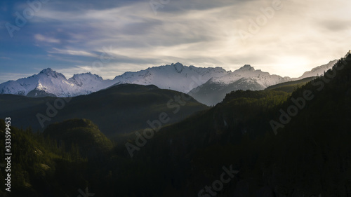 View of mountains. British Columbia, Canada.