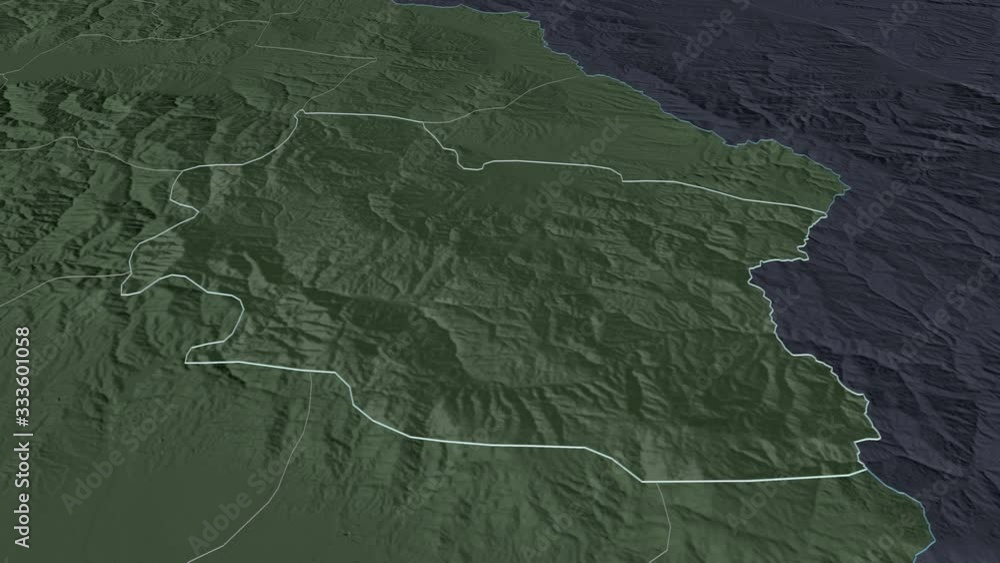 Berovo, municipality with its capital, zoomed and extruded on the administrative map of Macedonia in the conformal Stereographic projection. Animation 3D Berovo, municipality with its capital, zoomed and extruded on the administrative map of Macedonia in the conformal Stereographic projection. Animation 3D