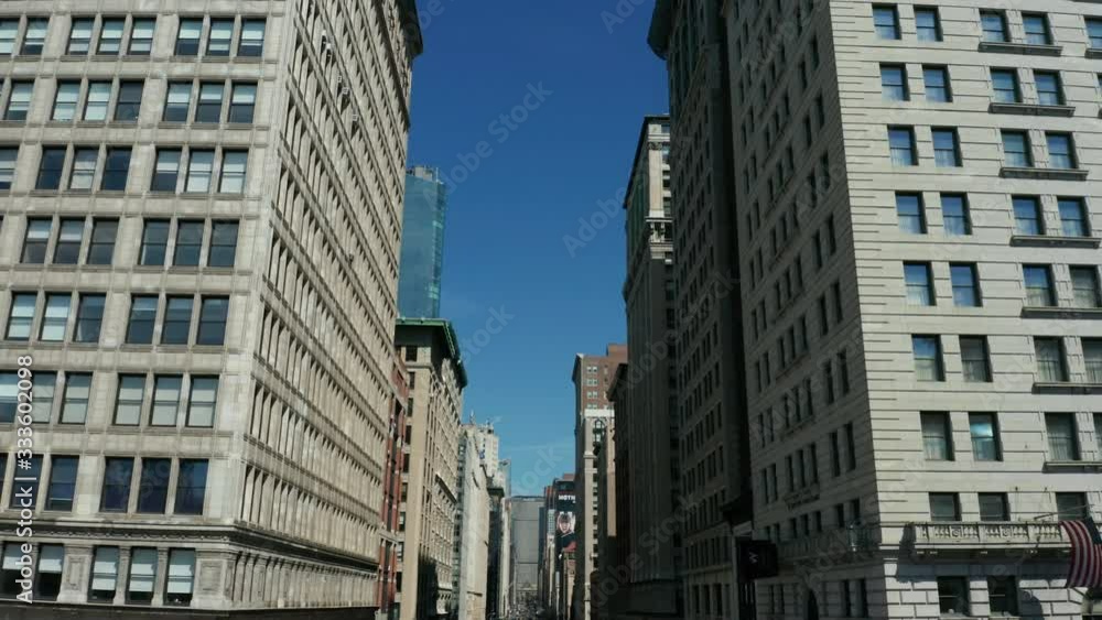 flying bkwd and tilting down over empty Park Ave. NYC during Corona quarantine flying bkwd and tilting down over empty Park Ave. NYC during Corona quarantine