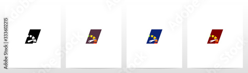  Speedometer On Letter Logo Design I