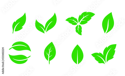 leaf logo icon in vector file