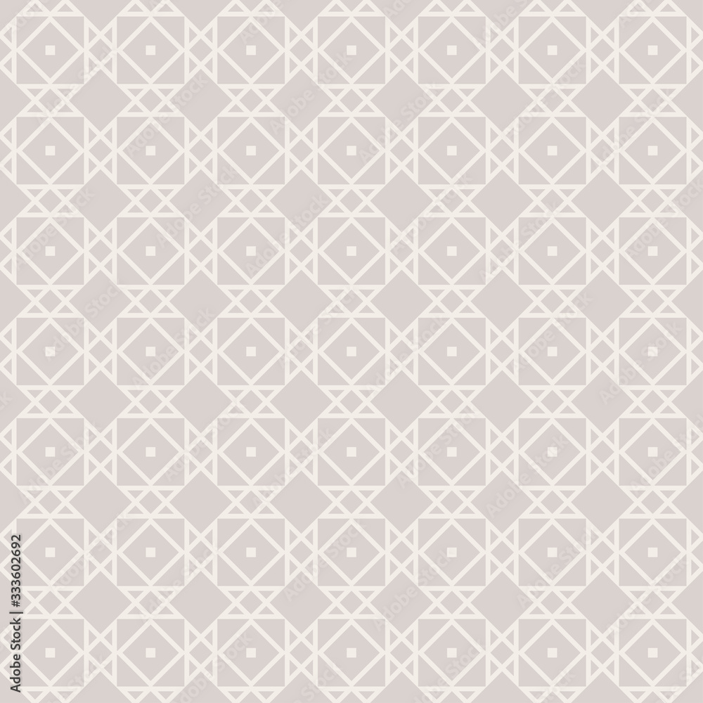 White seamless pattern. Geometric background pattern in retro style. Textile design texture. Wrapping paper design. Vector image White seamless pattern. Geometric background pattern in retro style. Textile design texture. Wrapping paper design. Vector image