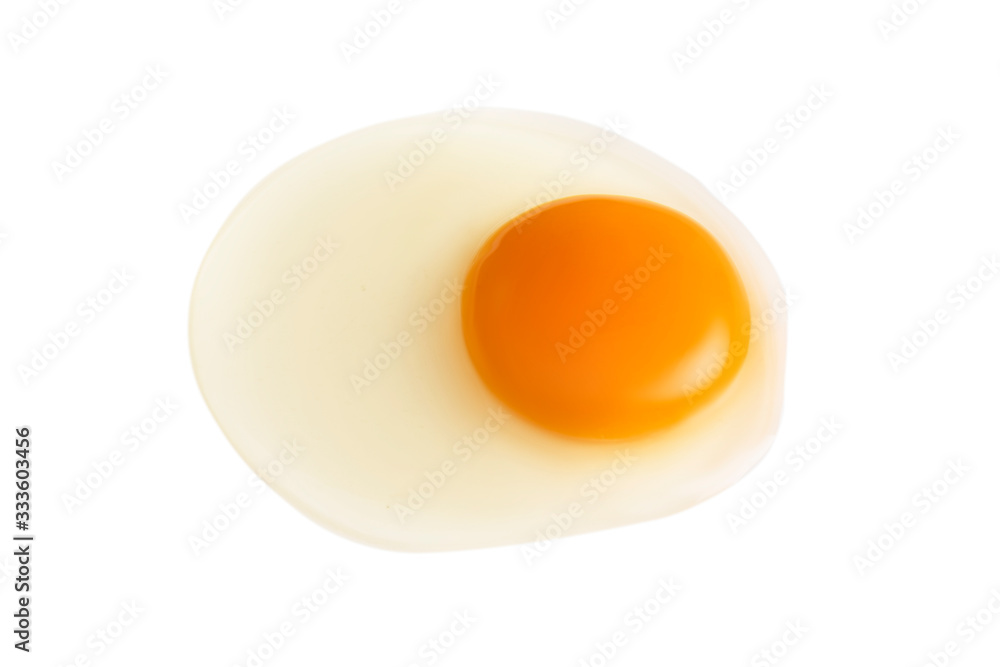 Egg yolk closeup isolated on white White eggs and yolk high protein good for health Egg yolk closeup isolated on white White eggs and yolk high protein good for health