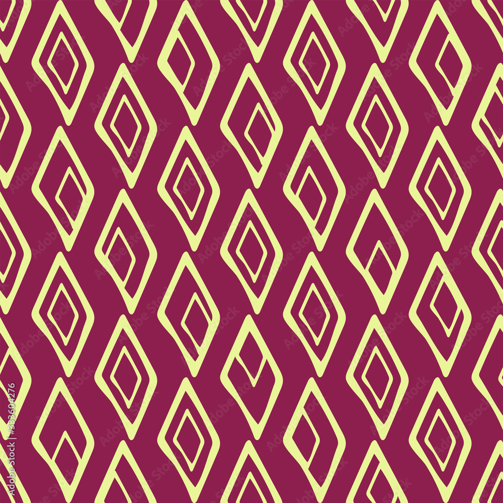 Seamless pattern with hand drawn rhombs. Doodle. Vector illustration. EPS 10 Seamless pattern with hand drawn rhombs. Doodle. Vector illustration. EPS 10