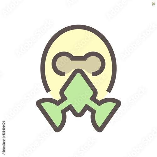 Chemical mask for car painting work vector icon design, 48x48 pixel perfect and editable stroke.