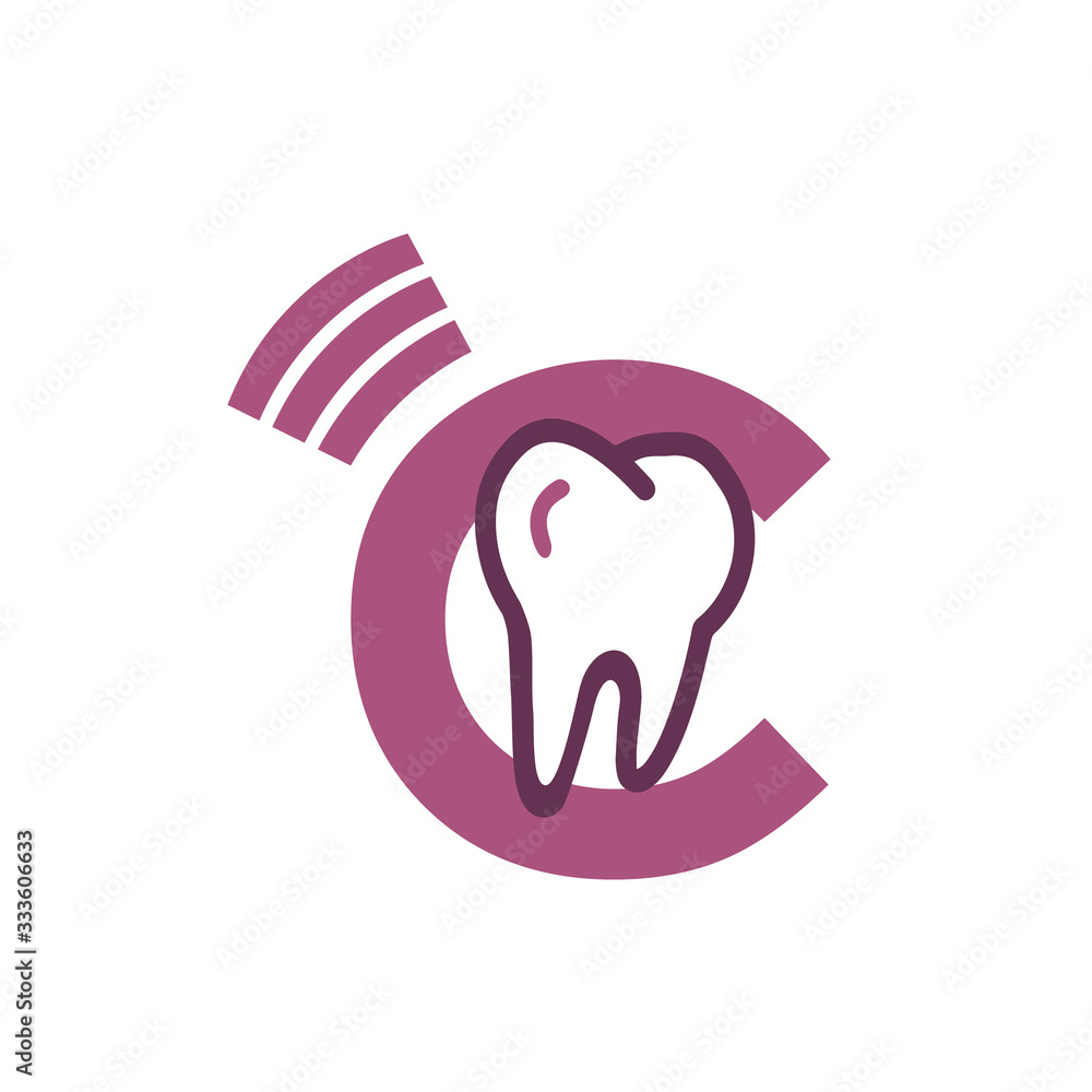 Obraz premium Dental Logo Clinic Tooth logo abstract design vector template