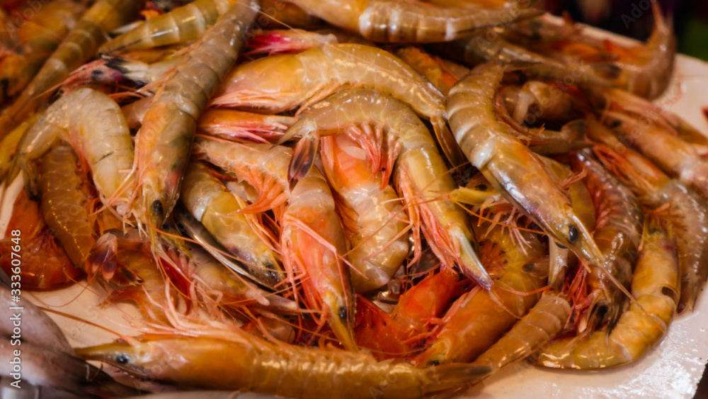 seafood on display for sale in the market seafood on display for sale in the market