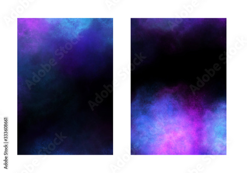 Abstract nebula background for business flyer, book cover, vector illustration. 