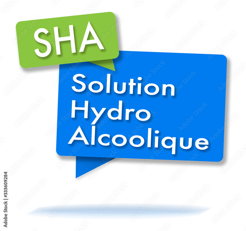 French SHA initials in colored bubbles French SHA initials in colored bubbles
