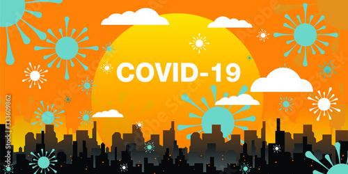 Coronavirus abstract background. Medical Genetics Bacteriological Microorganism.
