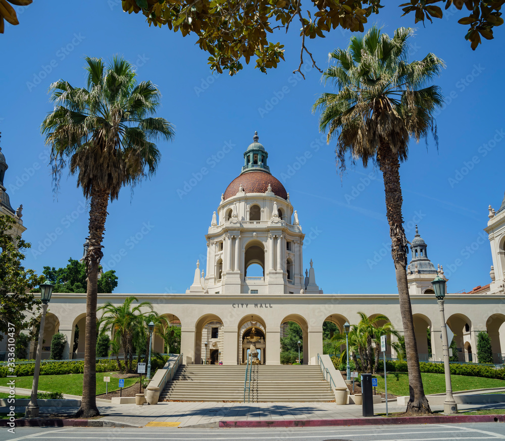 The beautiful Pasadena City Hall, Los Angeles, California