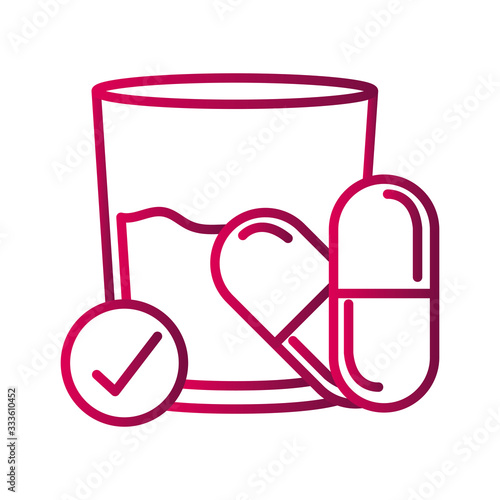 medication prevent spread of covid-19 gradient icon
