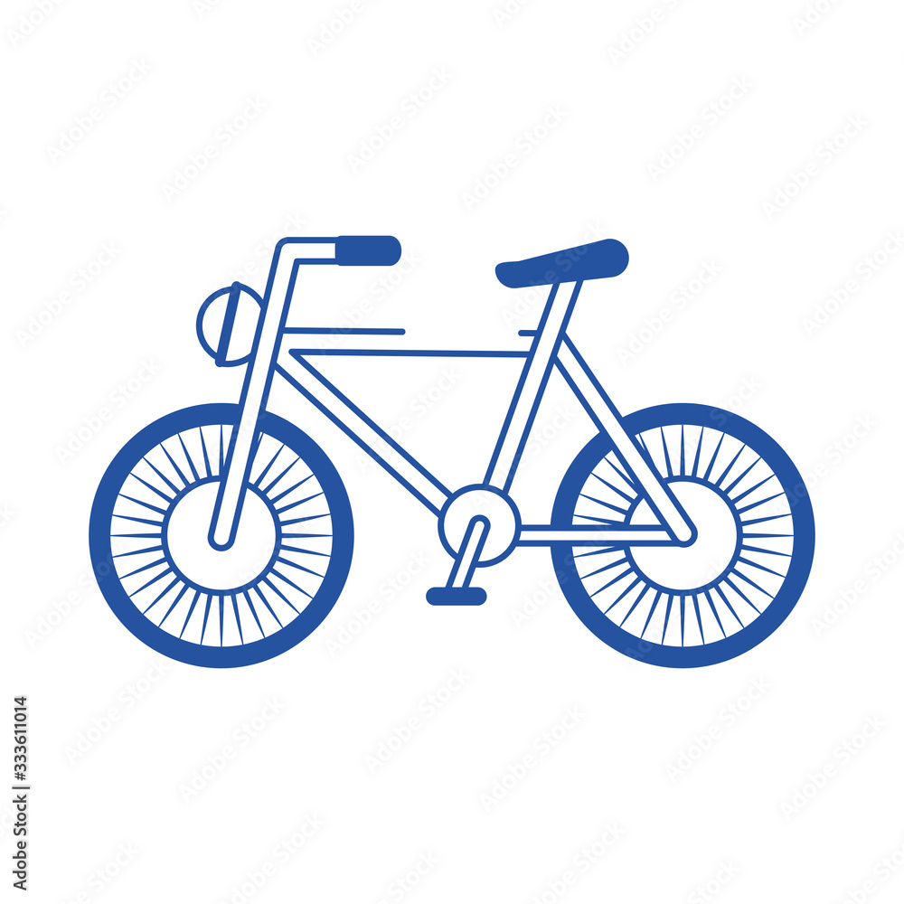 bicycle vehicle transport recreational blue line style icon bicycle vehicle transport recreational blue line style icon