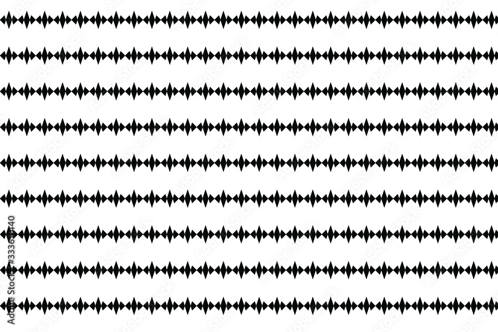 Fototapeta premium Seamless vector background. Black and white texture. Graphic modern pattern.