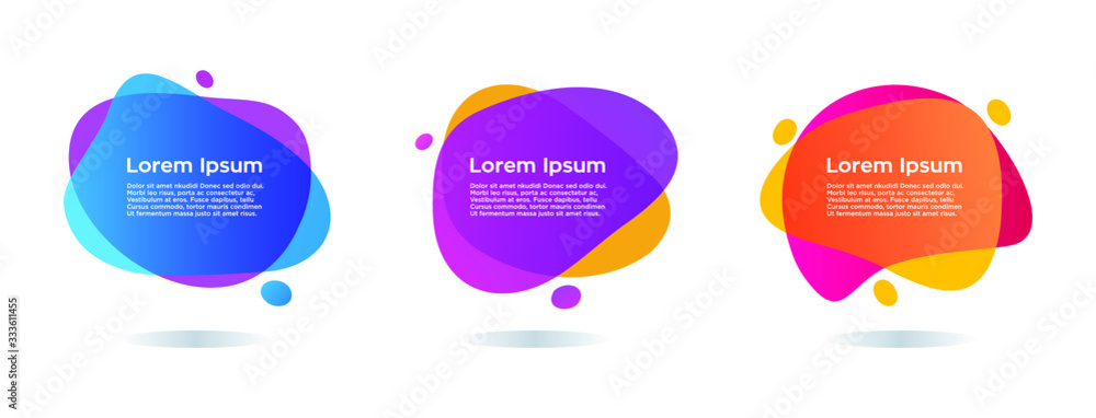 © Ramosh Artworks - abstract gradient liquid banner set collection,trendy modern background, gradient infographic element vector © Ramosh Artworks - abstract gradient liquid banner set collection,trendy modern background, gradient infographic element vector