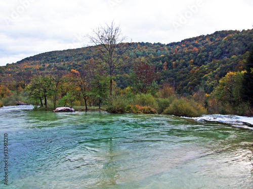 The upper part of the river Korana and below the Plitvice Lakes National Park, Croatia (Gornji dio toka rijeke Korane i podno nacionalnog parka Plitvicka jezera, Hrvatska) photo