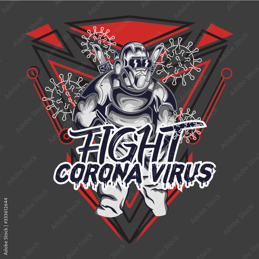 illustration of Corona virus. you can use for printed products illustration of Corona virus. you can use for printed products
